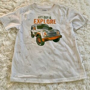 Geranimals Adventure Truck Kids T-shirt Cream Size 5T